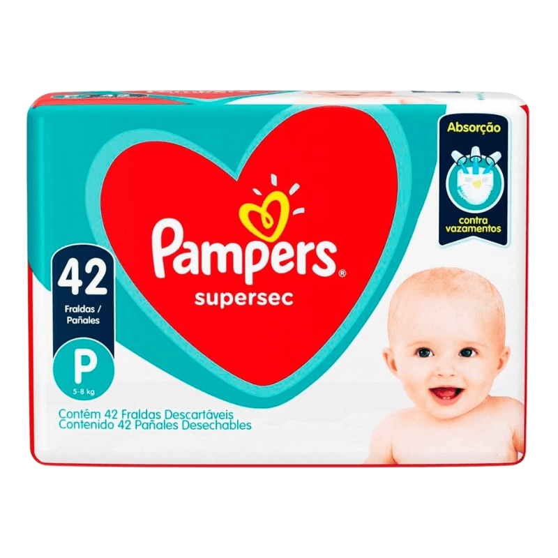 Fralda Pampers Supersec P com 42 Unidades.png